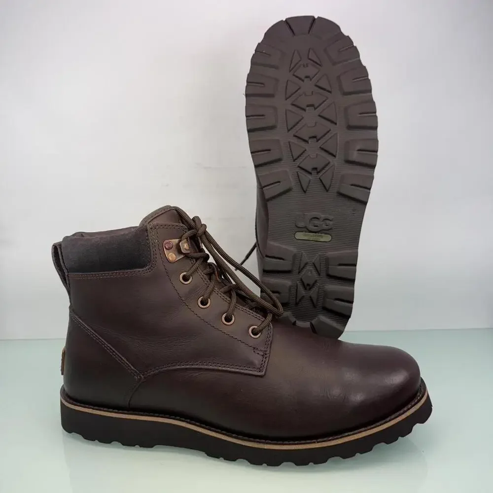 UGG Men's Winter Brown Boot Sz 11 leather wool‎